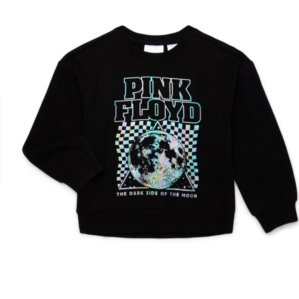 Girls Pink Floyd Black Graphic Sweatshirt!‎